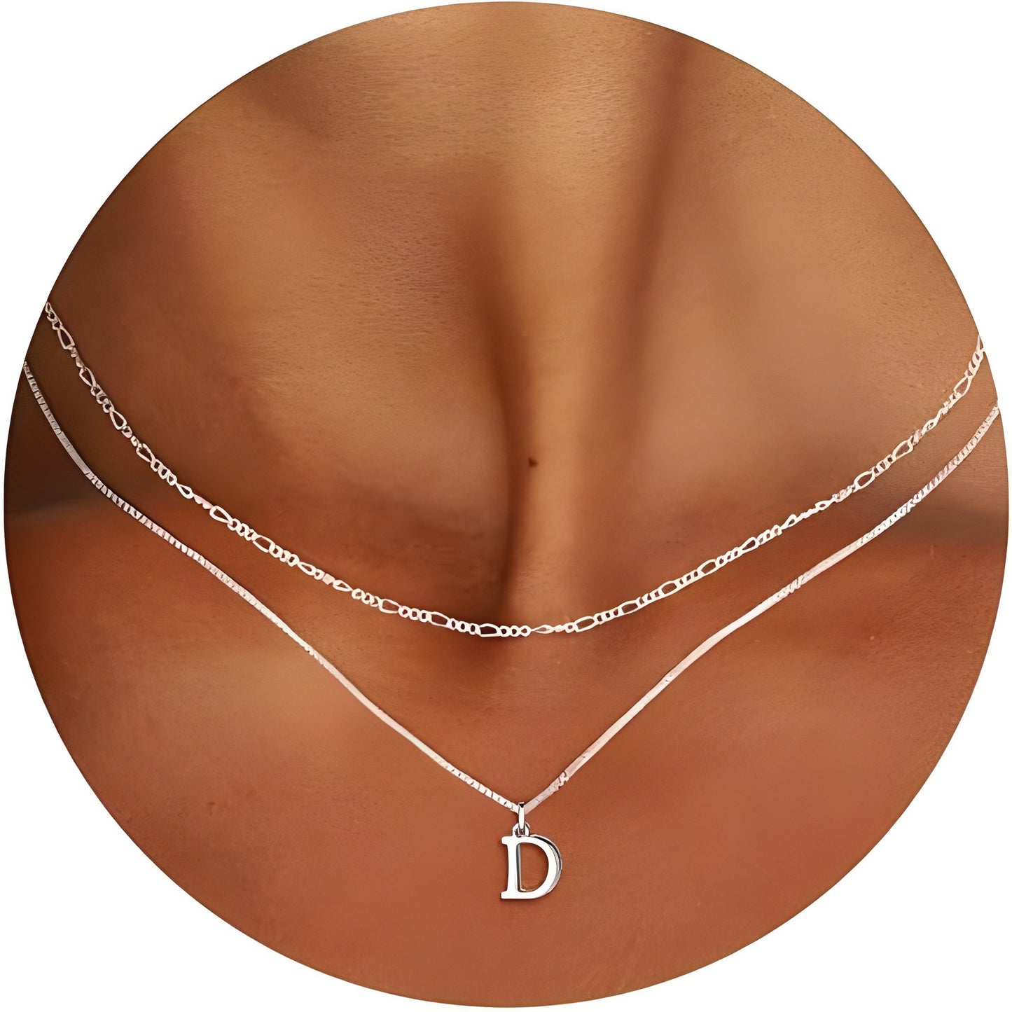 Sterling Silver Plated Initial Necklaces for Women Girls Letters,  All letters Necklace Set Birthday Easter Basket Stuffers Jewelry Gifts Teen Her Wife Mom Girlfriend Female Adults Kids Ideas